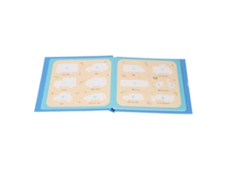 Primerox livro de Rabiscos com Água Reutilizável Brinquedo Educativo para Crianças Aprendizagem Precoce Azul
