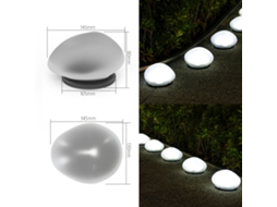 Luminárias de vidro com LED, para jardim, varanda ou pátio AQUAFORGE