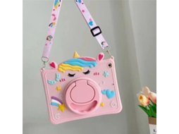 Capa Infantil Com Suporte Para Samsung Galaxy Tab S6 A7 Lite A8 A9 Plus 8.7 11 Polegadas, Unicórnio De Desenho Animado, Silicone J Tuotuo