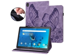 Capa De Couro Com Estampa De Borboleta Grande Para Tablet Lenovo Tab M10 X505l