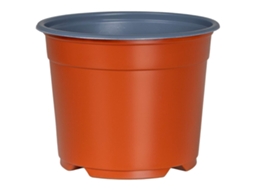 Conjunto 50 Vaso De Flores Vidaxl Vermelho Plástico (ø 10 X 8 Cm)