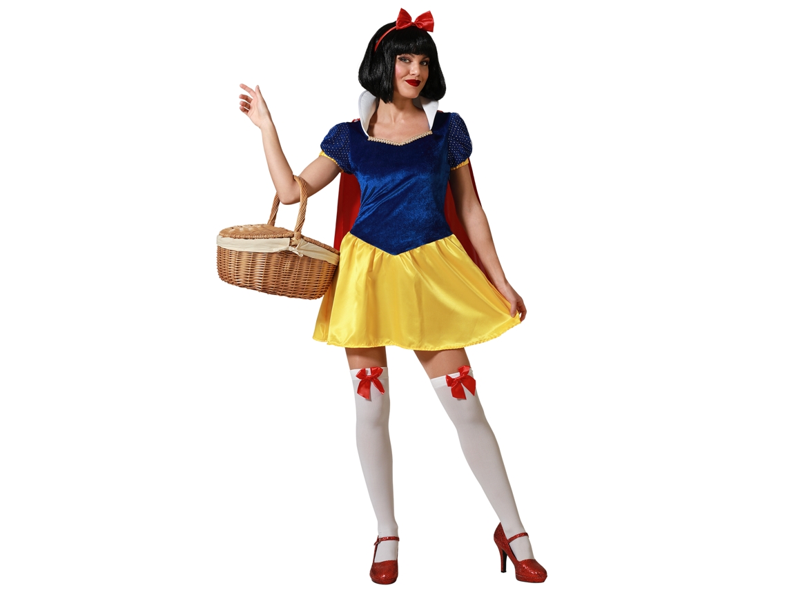 Fantasia de princesa de conto de fadas azul vestido curto mulher adulto XS ATOSA