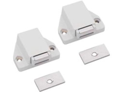 Fecho Magnético Porta, Trava Armário, 2 Peças, Trava De Gaveta Com Abertura Por Pressão E Mola Fechamento