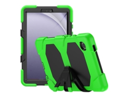 Capa Hexinyigjly Para Samsung Galaxy Tab A8 De 10,5 Polegadas X200 / X205 (2021), Com Moldura Frontal E Suporte Embutido Verde