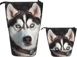 Case Trousse Crayons Télescopique Cute Husky Print Durable Boite Crayon Multifotionnel Peil Télescopique