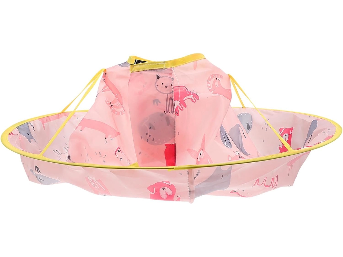 Cape De Coiffure Imperméable Rose Pour Garçons Et Filles, Poliéster Léger