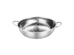 Panela Elétrica Com Divisória Em Aço Inoxidável, 34 Cm, Dupla Face, Para Fogão De Indução, Ideal Para Casa E Restaurante.