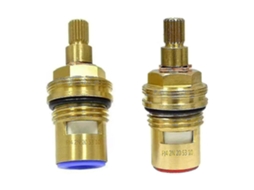 Conjunto De 2 Válvulas Torneira Universais Com Cartucho Disco Reposição, Encaixe 1/2 Em Latão E Cerâmica. Aquaforge