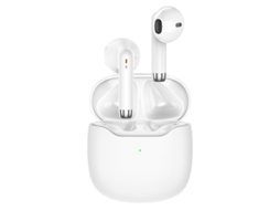 Fones sem fio Bluetooth 5.3 estéreo graves microfone cancelamento ruído branco JIAPEI