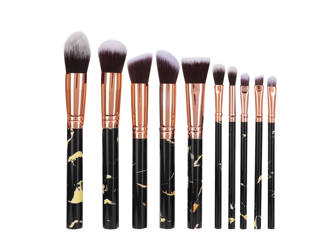 Conjunto De Pincéis De Maquiagem Base E Sombra De Olhos