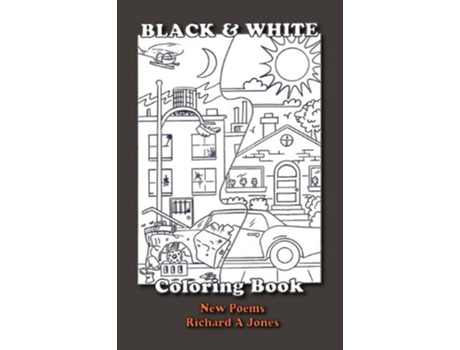 Livro Black and White Coloring Book de Richard A Jones (Inglês)