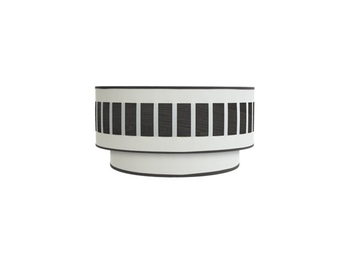 Aplique Ivanna 1Xe27 Madeira Branco-Preto 17X30X15 Cm FABRILAMP
