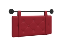 Conjunto 1 Cabeceira Vidaxl Vermelho Couro Sintético (100 X 55 X 5 Cm)