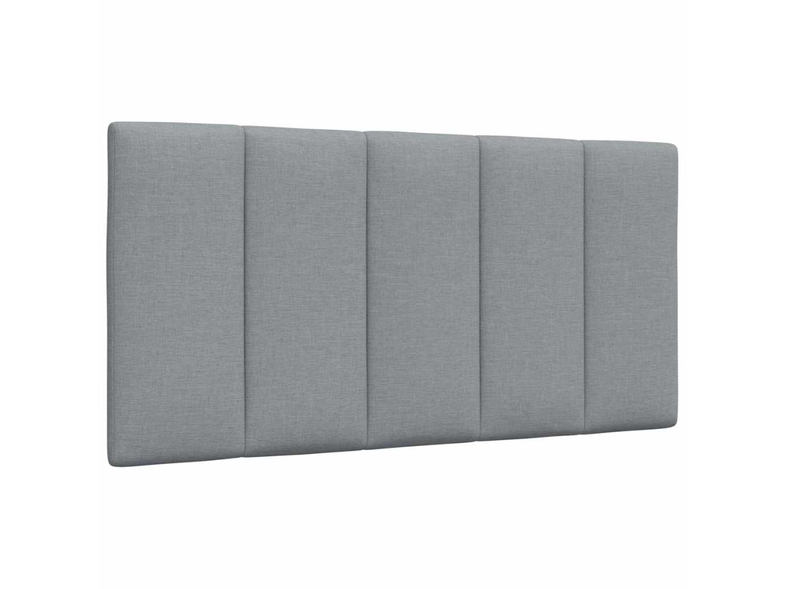 Vidaxl Almofadão De Cabeceira Hanko 100 Cm Tecido Cinzento-claro