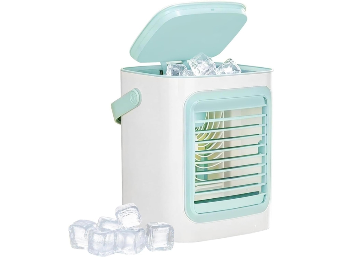 Ventilador De Mesa Pequeno, Recarregável Via Usb, Com Inclinação 220°