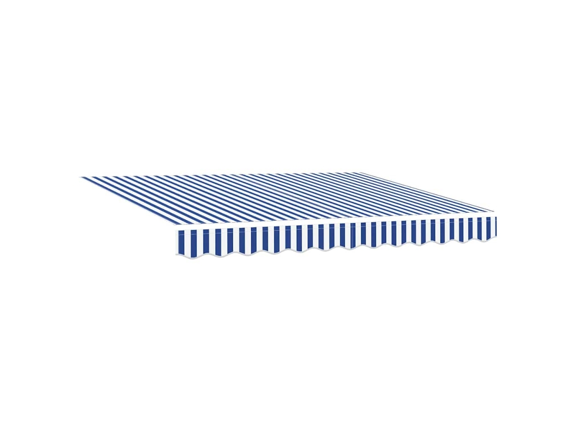Conjunto 1 Tecido De Toldos Vidaxl Azul Lona (330 X 195 Cm)