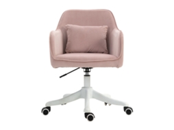 Cadeira De Massagem Para Escritório Com Vibração,braços Ajustáveis E Rodas Giratórias 55x65x79-89cm
