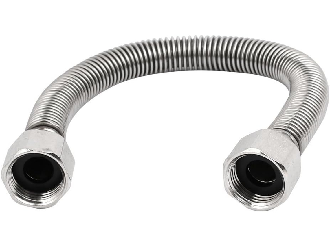 Mangueira de Fole Aço Inoxidável 304 com 30 Cm Comprimento para Aquecedores Água CHABERLU