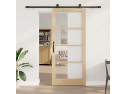 Vidaxl Porta Deslizante Orkdal Natural E Preto 93 X 211 Cm