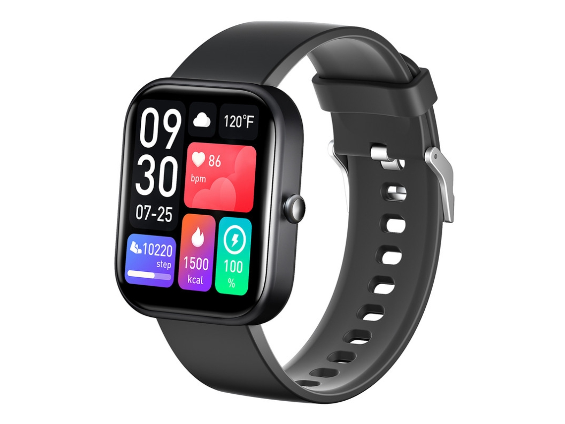 Smartwatch YIZHOOD Te745 Tea de Alta Definição de 2.0Inch 100 Modos Desportivos Bateria com Duração de 10 Dias Preto