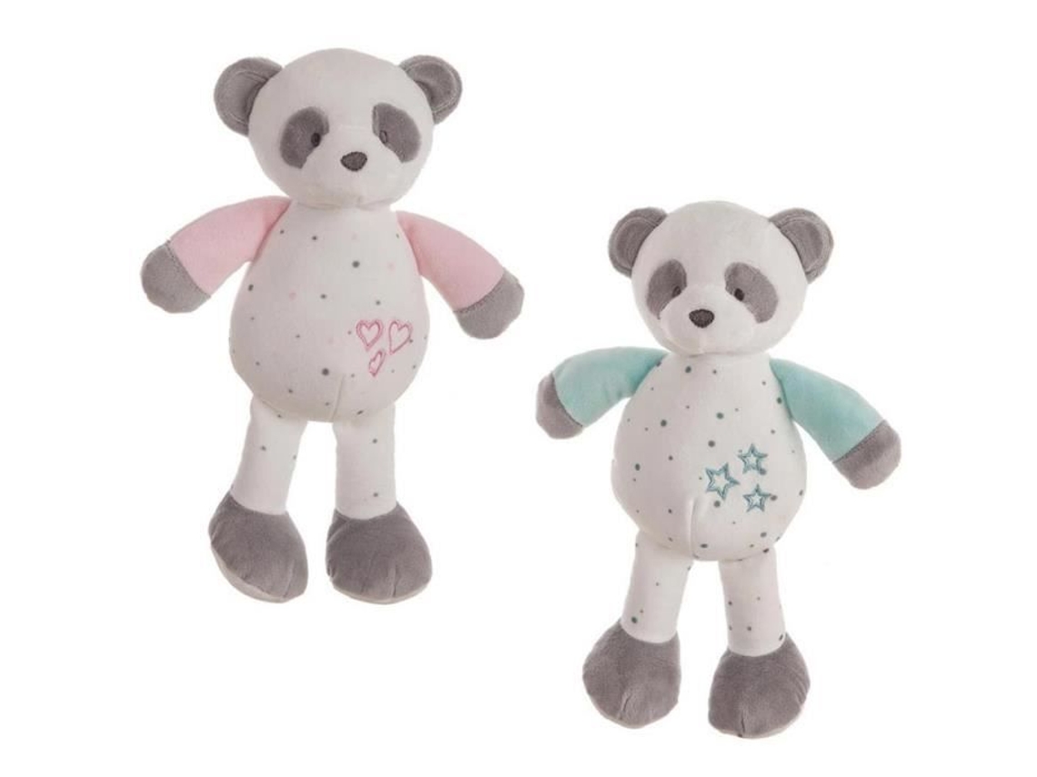 Pelúcia - Llopis - Pandasuave - 28 Cm - Rosa - Bebê - Misto