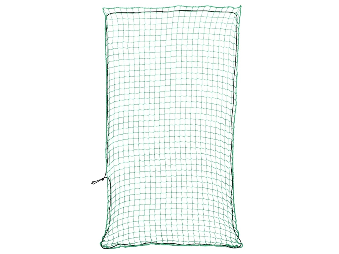 Vidaxl Rede Para Reboque Com Corda Elástica 4,5x2,5 M Pp Verde