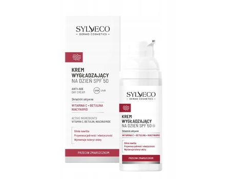 Creme de dia suavizante Dermo Anti-Idade com FPS 50, 50 ml Sylveco