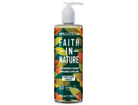 Faith In Nature Sabonete Líquido de Toranja e Laranja 400 ml FAITH IN NATURE