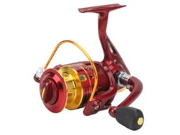 Molinete de Pesca 10 Rolamentos Vermelho 5.2:1 Água Salgada