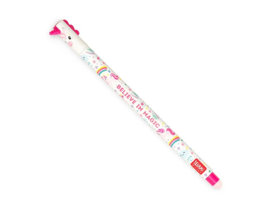 Caneta de Gel Apagável Rosa LEGAMI Unicórnio