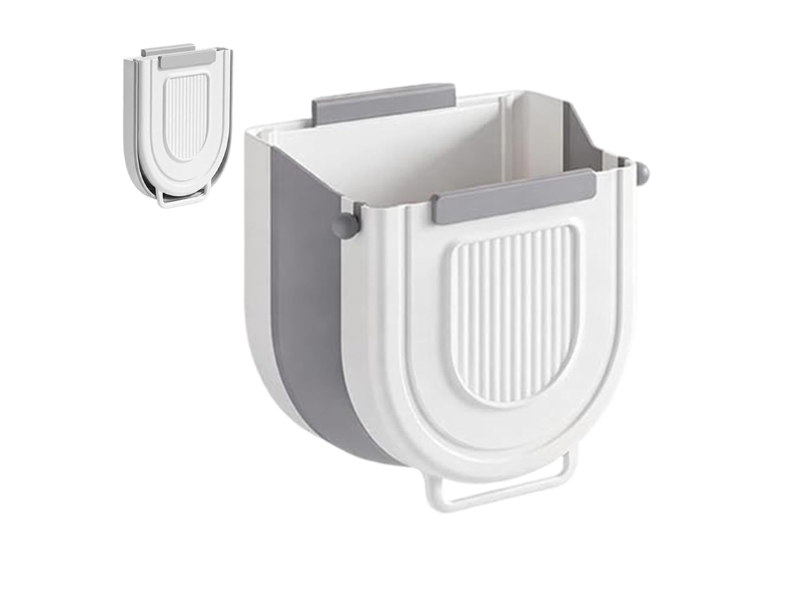 Lixeira De Cozinha Dobrável E Multiuso Para Parede