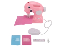 Mali máquina de Costura Infantil Diy Elétrica Usb Recarregável Brinquedo Rosa Portátil