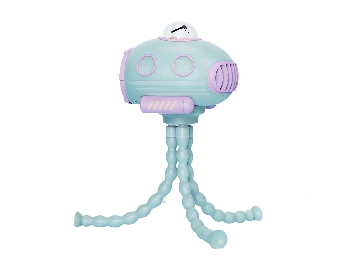 Vento Para Carrinho Sem Lâmina Usb Com Luz Noturna Verde