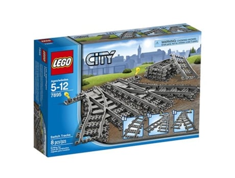 LEGO - City: Carris com Agulhas - 7895 (Idade mínima: 5 - 6 Peças) City: Carris com Agulhas - 7895 (Idade mínima: 5 - 6 Peças)