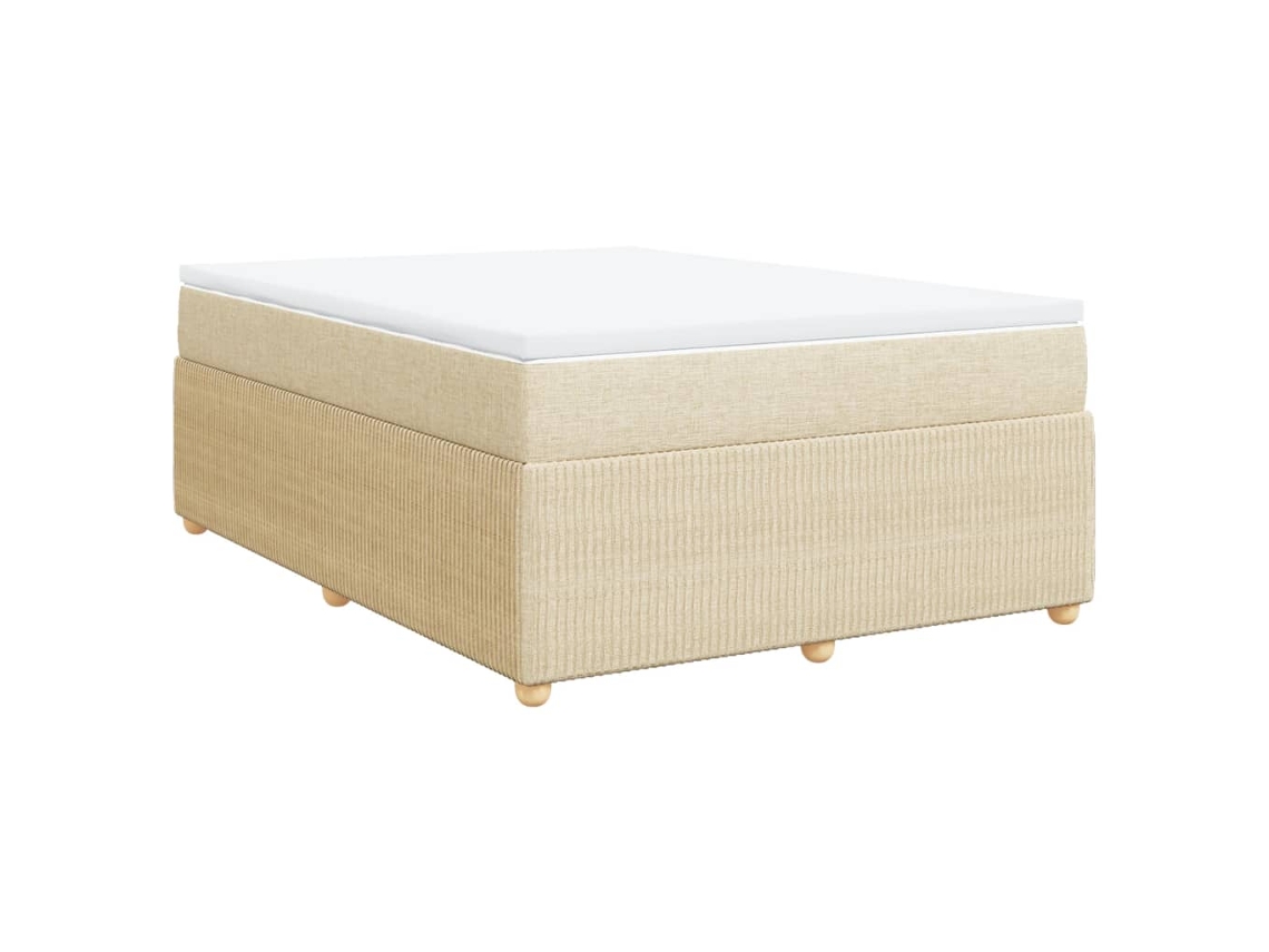 Box Spring Bed, Box Spring Beds Vidaxl Creme Tecido (140 X 200 Cm)