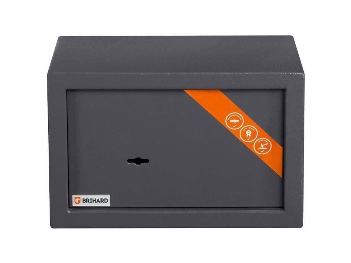 Cofre BRIHARD - Fechadura com chave - Paredes de 1,5 mm - Porta de 4 mm - 10,8 l