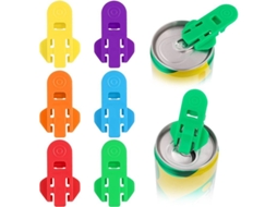 6 Abridores De Latas Manuales Fáciles, Abridores De Latas De Plástico Codificados Por Color Para Bebidas