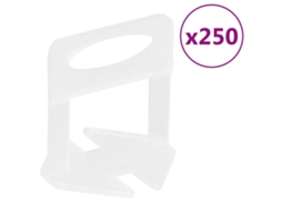 Vidaxl Niveladores De Ladrilhos 250 Pcs 3 Mm