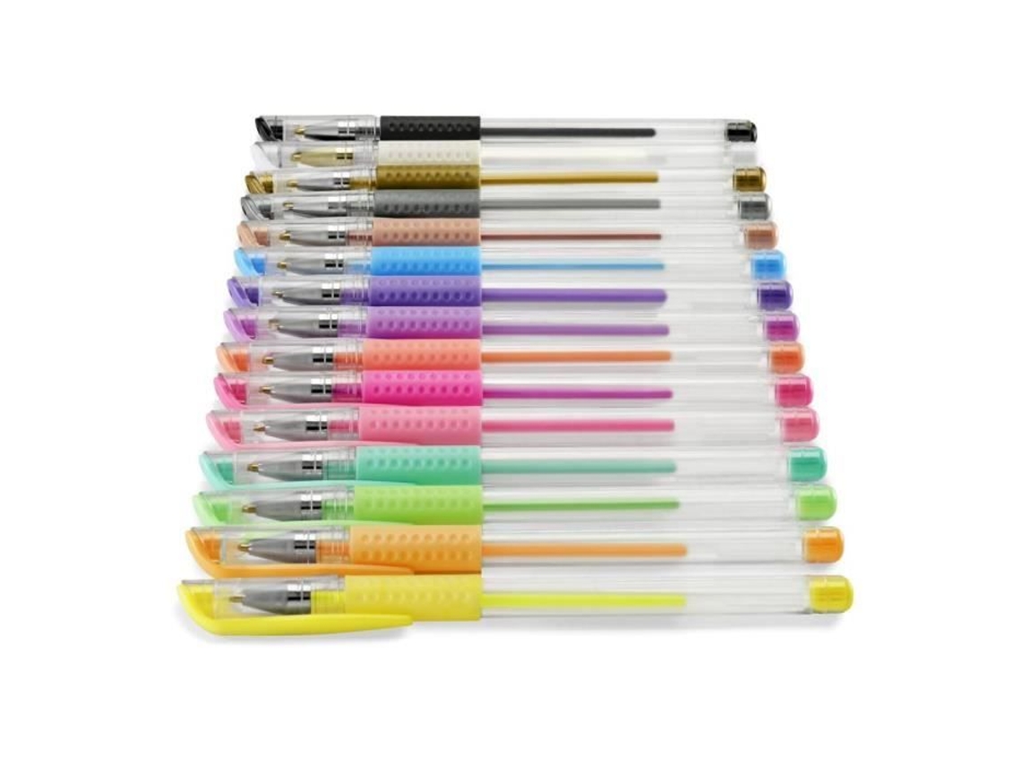 Conjunto de Canetas Gel Hama Cores Sortidas Ponta Média Duráveis e Leves AQUAFORGE