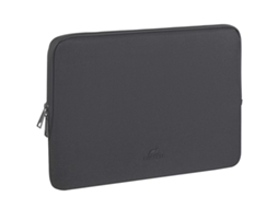 Capa para laptop Rivacase de 15 dobras, impermeável, em poliéster, cor Clark Preto.
