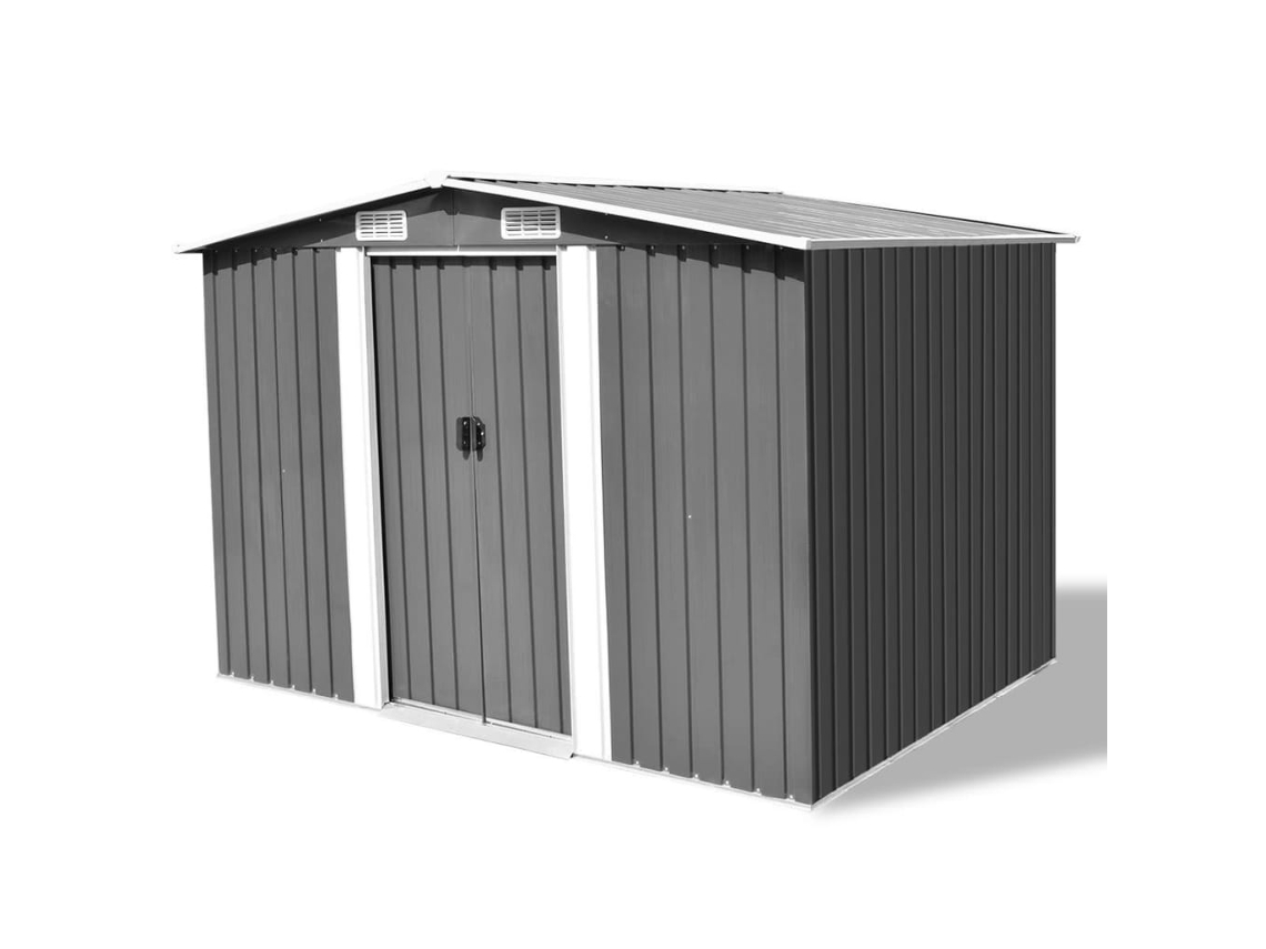 Garden Shed, Garden Sheds Vidaxl Cinzeto Aço (n/a)