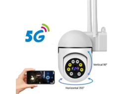 Câmara de Segurança 5G Wifi Câmara de Segurança Doméstica Sem Fios com Deteção de Movimento de Visão Noturna Infravermelha SIURN