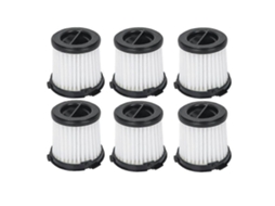Conjunto De 6 Filtros Hepa Para Aspirador De Pó Worx Wx030 / Wx035. Peças De Reposição Laváveis E Reutilizáveis._ptg