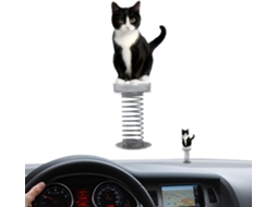 Painel decorativo de mesa em acrílico com formato de gato.