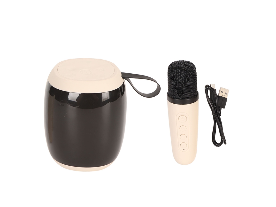 Máquina de Karaokê Portátil PRIME KANG LAXISCREED com microfone Bluetooth e luz RGB