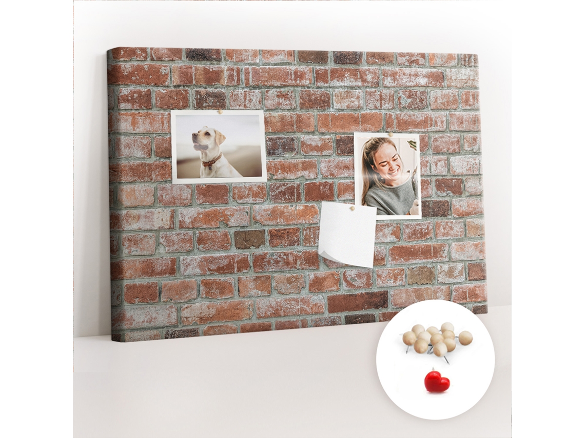 Lousa De Cortiça Muro De Concreto Para O Corredor Espelharte (60x40 Cm)