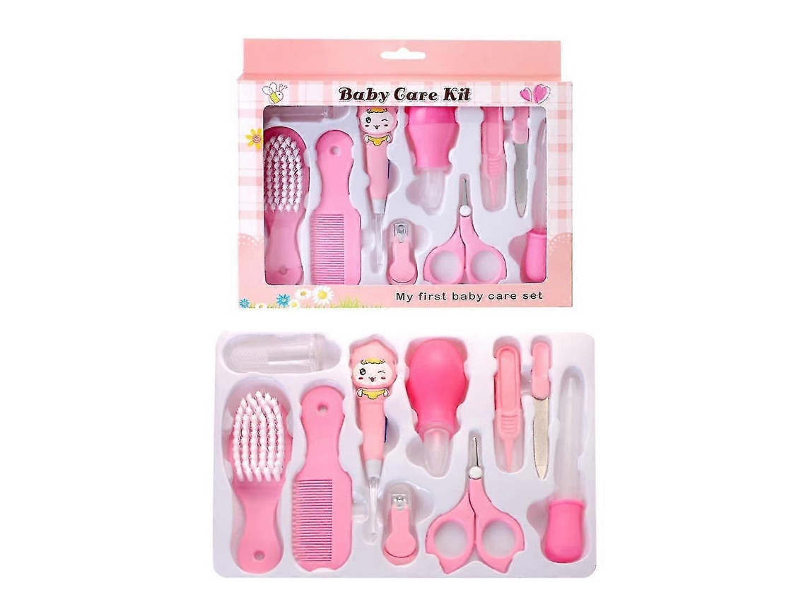 Conjunto De Cuidados Para Bebês, 10 Peças Para Cuidados Diários Com Pente E Tesoura De Unha. Jinyubo Store