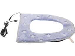 Assento Sanitário Aquecido Usb para o Inverno, Capa Lavável e Removível com Luz Noturna Azul celeste. SFUSHOS
