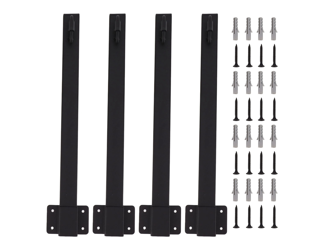 4 Polos De Luz Suspensão Externa Ferro Suporte