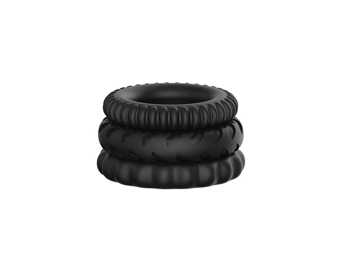 Vibrador JL-EIGHT Sextoys Anel Divertido Preto